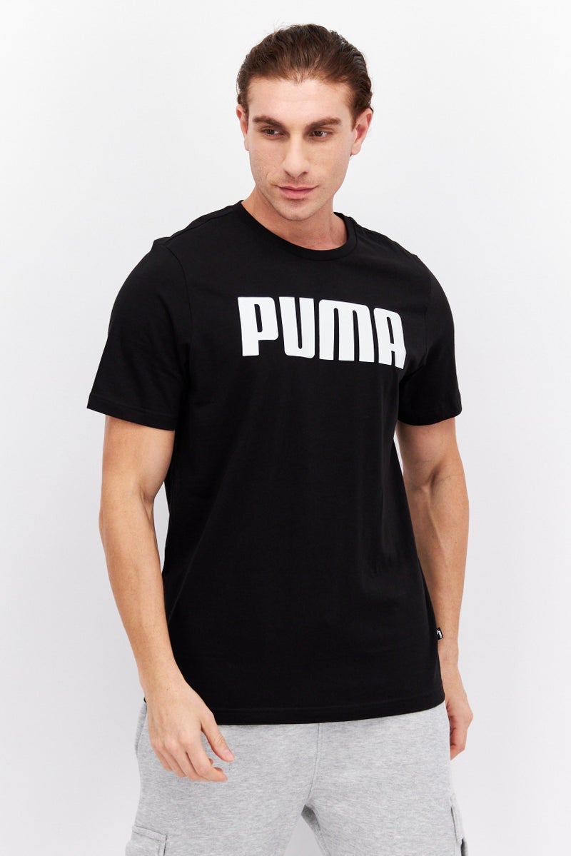 PUMA Men Sportswear Fit Training Short Sleeve T-Shirt, Black - Image 1